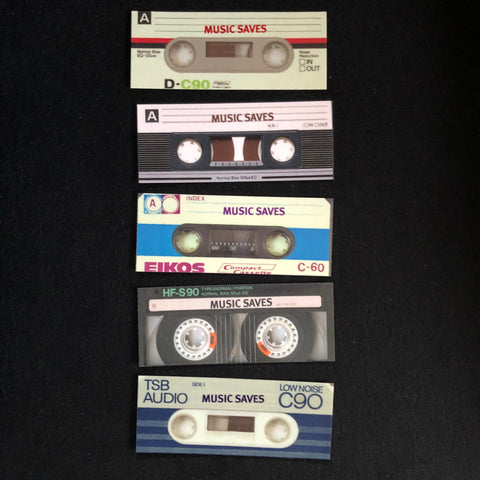 MUSIC SAVES cassette MINI magnets
